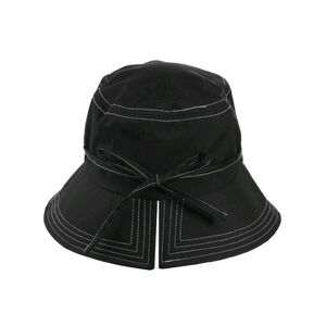 Totes Water Resistant Rain Hat with White Stitching Split Back Bow NWT